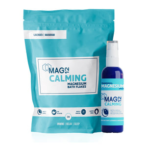 Calming Magnesium Bath Flakes and Spray Bundle